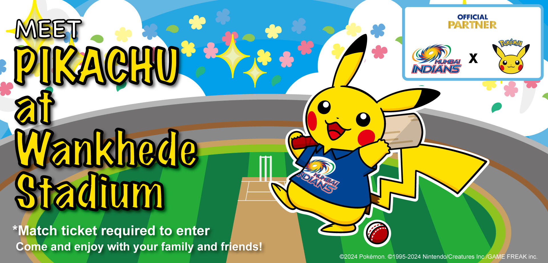 Meet Pikachu in Mumbai at Wankhede Stadium!